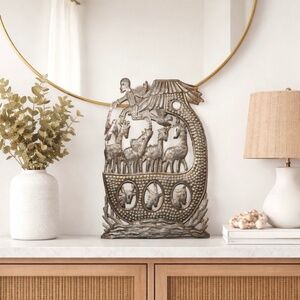 Noah’s Ark Haitian Recycled Oil Drum Handmade Artwork